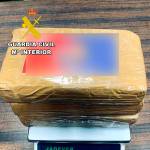 Los tres paquetes que contenían la cocaína. / Guardia Civil.