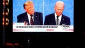 EXPECTACIÓN. Primer debate televisado entre Donald Trump y Joe Biden.