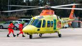 Helicóptero sanitario de 061. 