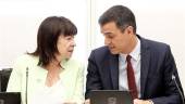 REUNIÓN. Cristina Narbona junto con el presidente del Gobierno en funciones, Pedro Sánchez.