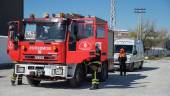 Imagen de un camión de bomberos en Granada. / EMA.