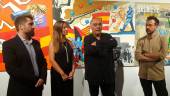 INAUGURACIÓN. Marcos García, Yolanda Reche, Óscar Seco y Juan Francisco Casas, en la exposición. 