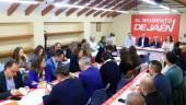 La Ejecutiva Provincial, en la reunión mantenida hoy. / PSOE de Jaén. 