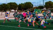 TRABAJO. El Jaén Rugby sigue segundo en la División de Honor B.