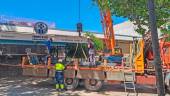 Trabajos para renovar la climatización del Mercado de Peñamefécit.