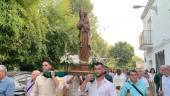 La Virgen de la Asunción, en procesión en la Agrupación de Mogón. / Pablo Espinosa / Diario JAÉN. 