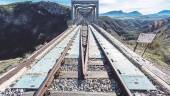 PLATÓ. El Puente Metálico de Arroyo Salado, en la vía ferroviaria qe recorre Linares y Almería.