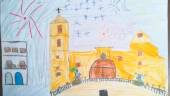 CREATIVIDAD. Uno de los trabajos del Concurso de Dibujo de la Cofradía de la Entrada de Jesús en Jerusalén.