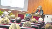 CULTURA. Adela Tarifa durante la ponencia del ciclo de conferencias en honor a Leonardo Da Vinci.