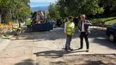 Javier Padorno visita la calle Senda de los Huertos. / Ayuntamiento de Jaén.