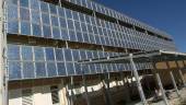 ENERGÍA. Paneles fotovoltaicos instalados en la fachada de la Universidad de Jaén.