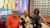 RADIO. Antonio Montilla, Carmen López y Julio Ángel Olivares.