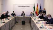 ARCHIVO. Reunión del presidente de la Junta de Andalucía, Juanma Moreno, con el comité de expertos.
