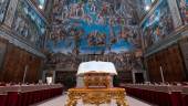 Imagen del Juicio Final de Miguel Ángel en la Capilla Sixtina, en el Vaticano. / Vatican Media / Europa Press. 