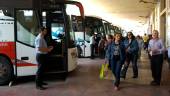 TRANSPORTES. Fotografía de Archivo de la estación de autobuses de la capital, desde donde se da cobertura al resto de municipios de la provincia.