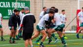 CONCENTRACIÓN. Entrenamiento previo al partido.