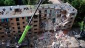 Vista de un edificio dañado en Kiev por un ataque del ejército ruso. / Aleksandr Gusev / Contacto / Europa Press.