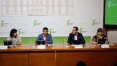 Francisca Medina, Francisco Reyes, Juan Latorre y Pilar Parra, durante el balance del ecuador de la legislatura. / Jason Moyano / Diario JAÉN. 
