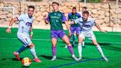 Alberto Bernardo y Connor durante el partido contra La Unión Atlético en la pasada jornada de Liga en el grupo IV de Segunda Federación. / Miranda López / Real Jaén.