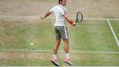 PLASTICIDAD. Roger Federer, durante su encuentro de semifinales.