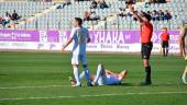 Antonio Montiel, desconsolado tras lesionarse el pasado domingo. / Juande Ortiz / Diario JAÉN.