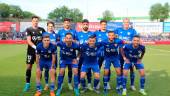 Formación del Linares Deportivo en su último partido ante el Sanse. / Antonio del Arco.