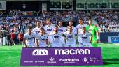 Formación del Real Jaén ante la UD Melilla. / Miranda López / Real Jaén CF.