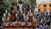 La Borriquilla procesiona por Jaén en una foto de archivo. / Juande Ortiz. 