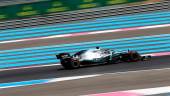 vuelta rápida. Lewis Hamilton, durante la prueba de calificación en el circuito francés.