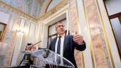 Patxi López, en la sala de prensa del Gongreso. / Alberto Ortega / Europa Press.