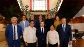 Juan Espejo, Sylvester Austria, Julio Millán, Sylvia Corpuz, Eleuterio Muñoz, Luis García, Manuel Ureña, Agustín González, José Manuel Higueras y Manuela Rosa. / Jason Moyano / Diario JAÉN. 
