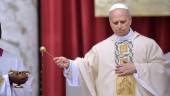 El Papa León XIV durante la misa de inicio de su Pontificado, en la plaza de San Pedro. / Stefano Spaziani / Europa Press.