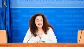 Inmaculada Nieto, en rueda de prensa. / Joaquín Corchero / Europa Press.