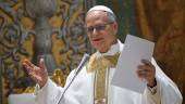 El Papa León XIV preside la primera misa con los cardenales en la Capilla Sixtina. / Vatican Media. 