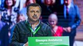 El portavoz del Grupo Parlamentario Popular, Toni Martín, durante el comienzo del XVII Congreso del PP Andaluz, a 7 de noviembre de 2025, en Sevilla. / Francisco J. Olmo / Europa Press.