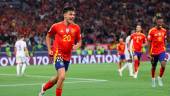 Pedri celebra un gol durante la Semifinal de la UEFA Nations League frente a Francia. / Europa Press. 