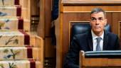 El presidente del Gobierno, Pedro Sánchez, durante una sesión de control al Gobierno, en el Congreso de los Diputados, a 10 de diciembre de 2025. / Aranda Manjón / Europa Press.