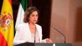 La consejera de Salud y Consumo Catalina García Carrasco durante una rueda de prensa. / Archivo / Francisco J. Olmo / Europa Press.