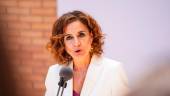 María Jesús Montero, antes de la visita a las instalaciones donde se celebrará la IV Conferencia Internacional sobre Financiación al Desarrollo de la ONU. / Joaquín Corchero / Europa Press.