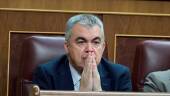 El secretario de Organización del PSOE, Santos Cerdán, durante una sesión plenaria en el Congreso de los Diputados, a 12 de junio de 2025. / Jesús Hellín / Europa Press. 
