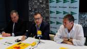 CARTEL. Miguel Sáinz, Carlos Alberca y Ángel Vera, durante el acto de presentación de la prueba.