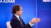 Aznar, durante la presentación de su último libro. / Jesús Hellín / Europa Press.