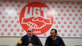 ACTO. Manuel Salazar y Antonio García, en UGT.