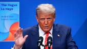El presidente Donald Trump durante una rueda de prensa en la cumbre de la OTAN en La Haya el pasado mes de junio. / Beata Zawrzel / Europa Press. 