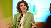 La vicepresidenta primera del Gobierno y ministra de Hacienda, María Jesús Montero, en la Diputación de Jaén. / Juan de Dios Ortiz / Europa Press.