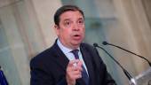 SOLUCIONES. El titular de Agricultura, Luis Planas, comparece tras la reunión convocada por el Ministerio.