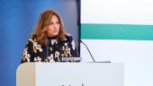 La presidente de El Corte Inglés, Marta Álvarez, durante su intervención en la asamblea.