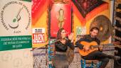 FLAMENCO. Isabel Guerrero y Andrés Cansino, durante su actuación en la Peña Flamenca de Martos.