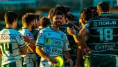 regularidad. Los jugadores del Jaén Rugby celebran el triunfo ante el Hortaleza.