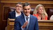 El presidente del Gobierno, Pedro Sánchez, durante la sesión de control al Gobierno. / Jesús Hellín / Europa Press. 